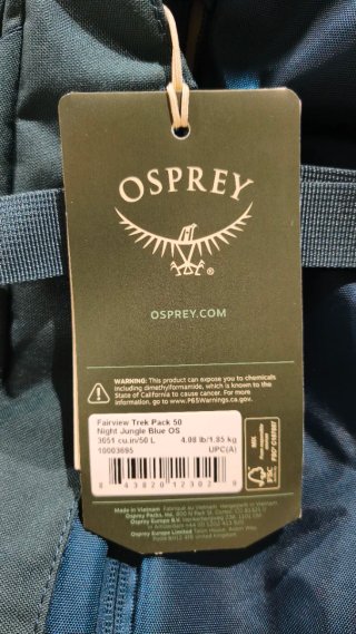 Mochila Osprey Fairview 50L Azul/Verde