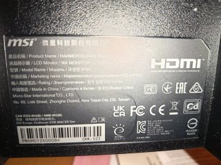 Monitor MSI Negro