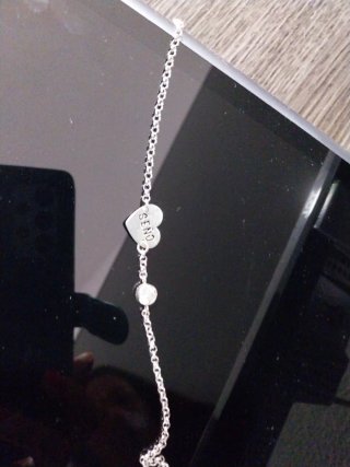 Pulsera de plata con corazón seño sin estrenar