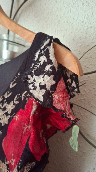 Vestido Saks Talla 44 Flores Forrado