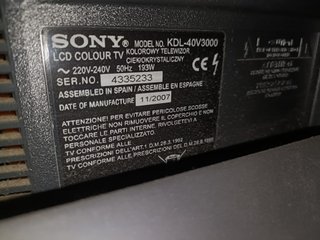 TELEVISOR SONY BRAVIA Pantalla de 40' Buen Estado