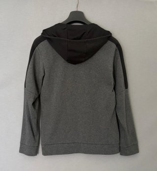 Felpa Adidas con cappuccio grigio antracite