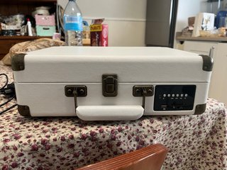 Giradischi portatile bianco
