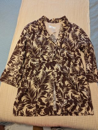 Chaqueta MNG Estampada Hojas Talla Xs