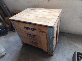 Caja de madera tipo palet
