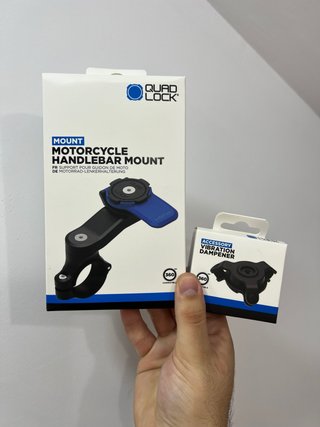 Quad Lock Soporte Manillar Moto /Scooter + Dampene