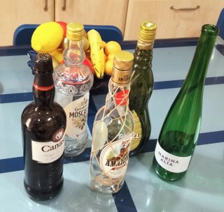 5 Bottiglie Vuote Collezione Varia da 2€