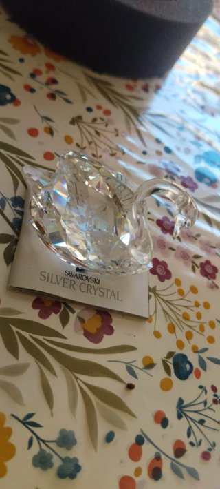 Swarovski Silver Crystal Joyas Decorativas