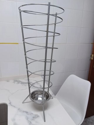 Paragüero metálico espiral