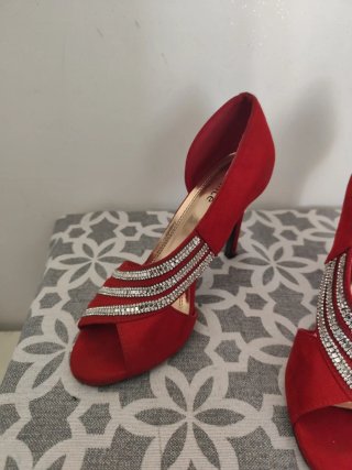 Scarpe rosse Joalice con tacco