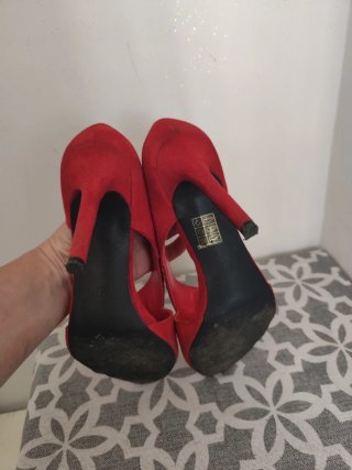 Scarpe rosse Joalice con tacco