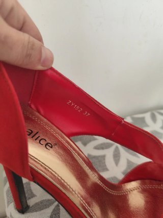 Scarpe rosse Joalice con tacco