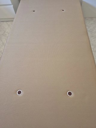 Estructura cama 90x200 beige + regalo de cabecero