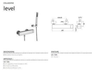 Miscelatore - Paffoni Level LEC168D - Augusta (SR)