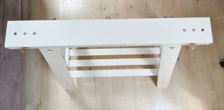 2 Caballetes Madera Blanca MITTBACK