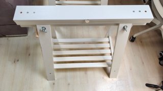 2 Caballetes Madera Blanca MITTBACK
