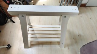 2 Caballetes Madera Blanca MITTBACK