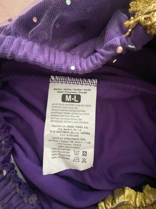 Disfraz árabe mujer talla M/L. Sin estrenar.