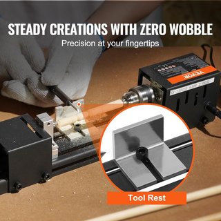 VEVOR mini torno madera bricolaje portátil