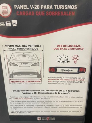 Señal Panel  V20 de marca Magma para Bicicletas