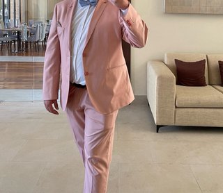 Traje completo rosa