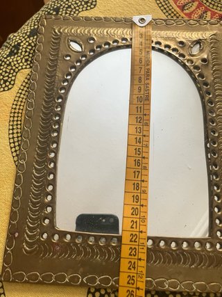 2 Specchi Vintage in Ottone Marocchino