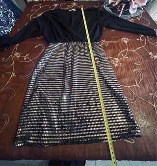 Mini abito con gonna glitterata