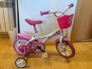 Bicicleta Minnie Mouse 12 Rosa