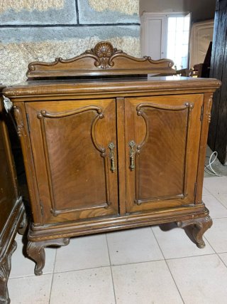 Mueble tocador madera con espejo