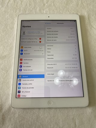 Apple iPad Air Plata/Blanco