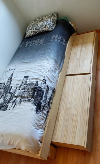Cama extensible con 2 colchones