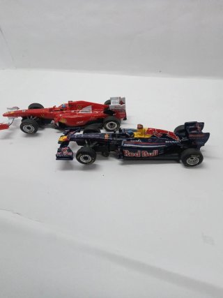 Scalextric Coches de Carreras Rojo y Azul