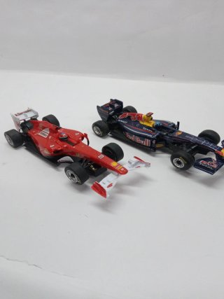 Scalextric Coches de Carreras Rojo y Azul