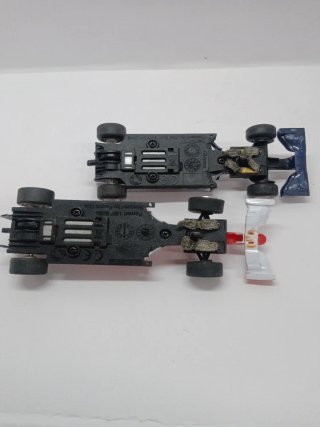 Scalextric Coches de Carreras Rojo y Azul