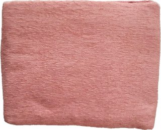 Falda mesa camilla rectangular chenilla crudo