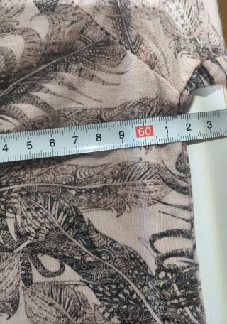 Camiseta estampada plumas talla XL