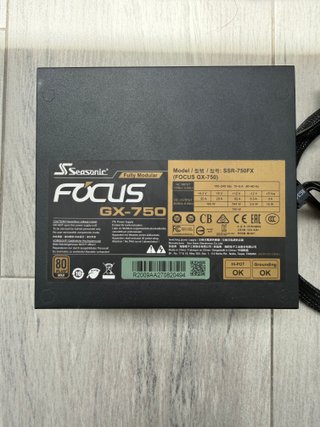 Fuente Alimentación Seasonic Focus GX 750W