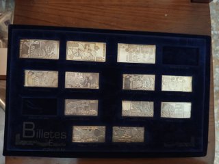 Colección Billetes Plata España.faltan 3 placas