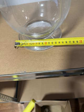 Par de  jarrones cristal para velas