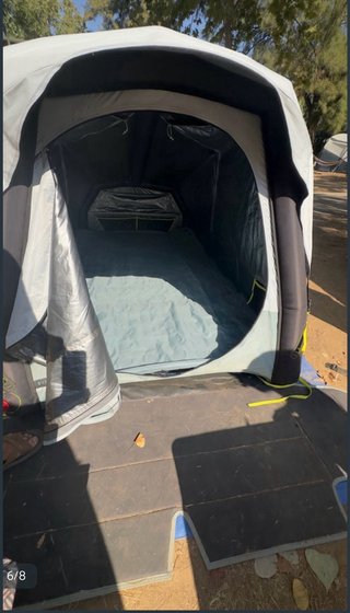 Tienda de campaña inflable Quechua 2 plazas