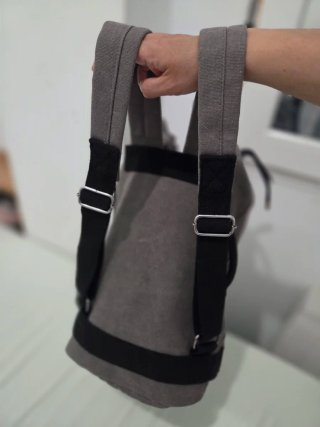 Mochila La Vuelta Lona Gris