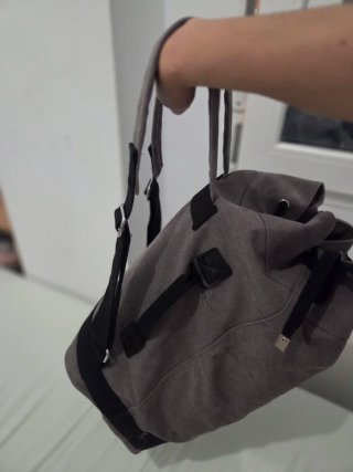 Mochila La Vuelta Lona Gris
