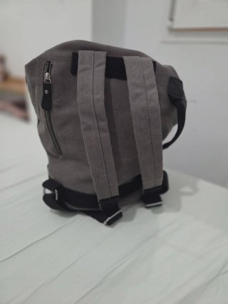Mochila La Vuelta Lona Gris