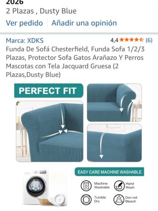 Fodera per divano Chesterfield 2 posti blu