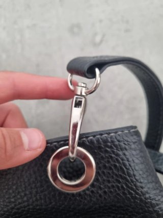Bolso  Negro Piel Texturizada