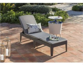 Keter Jaipur-Tumbona de Jardín Plegable