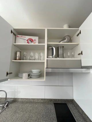 Cocina modular blanca