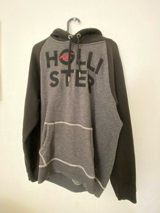 Sudadera Hollister Gris y Negra