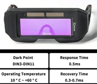 Gafas soldador auto oscurecibles