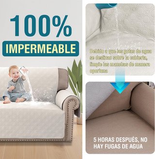 Fodera per divano chaise longue impermeabile e imbottita